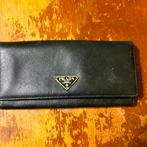 Prada black wallet